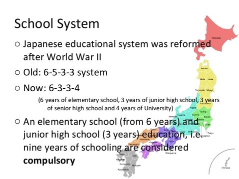 japan schooling system